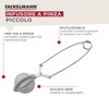 Fackelmann Infusore per tè e tisane con manico pieghevole, in