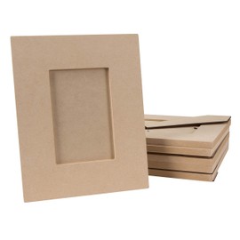 Unfinished Wood Picture Frames, Holds 4 x 6 Inch Photos (7.5 x 8 x 5 In, 6-Pack)