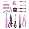 Pink Tool Set, 40-Piece Kit for Home Repair and DIY