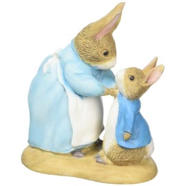 Beatrix Potter Mrs Rabbit and Peter Figurine