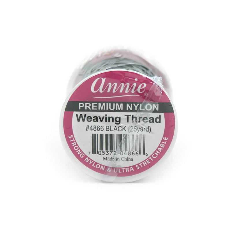 Annie Premium Nylon Weaving Thread 25yards Black #4866