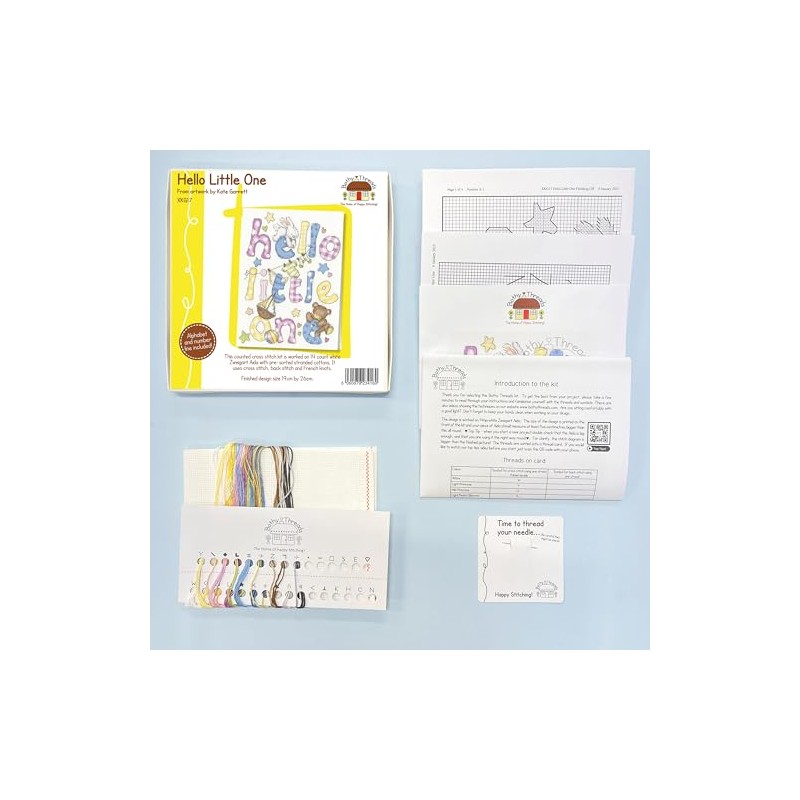 Bothy Threads Counted Cross Stitch Kit - Hello Little One