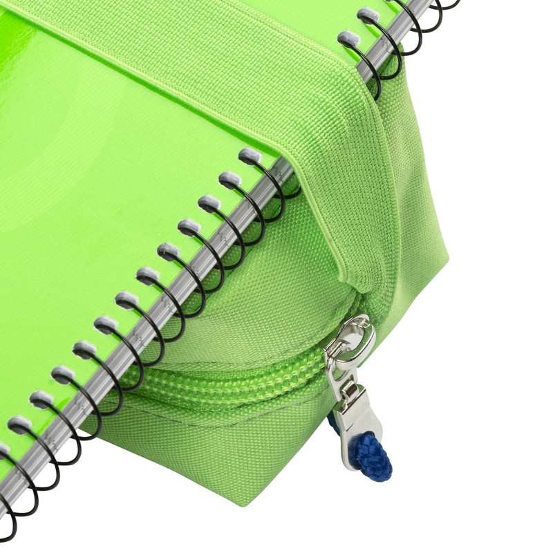 Oxford Girls Boys Rectangle Pencil Case Large Durable Light Green