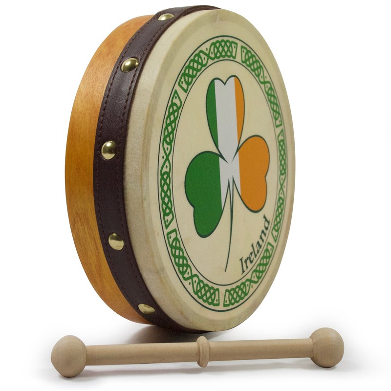 Waltons 8" Shamrock Tricolour Design Bodhran