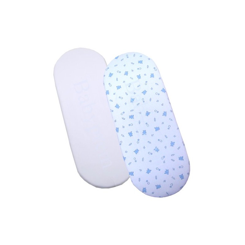 BabyPrem 2 Fitted Cotton Moses Basket Sheets (73-76 x 28-30cm)