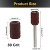 Aracombie 80 Grit 1/4" Sanding Drum Set 100pcs, Premium Aluminum