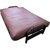 Danfuton Queen Burgundy Leather Vinyl Futon Mattress Covers, Bed Slipcovers