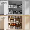 Adjustable Storage Shelves for Kitchen Cabinet Organization - Set of