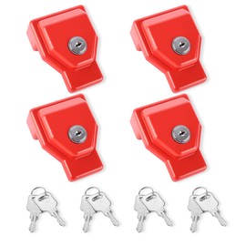 NAKANEKO Glad Hand Lock Heavy Duty Aluminum Without Keyed Alike 4 Pack Air Brake Glad Hand Lock for Tractor Trailer
