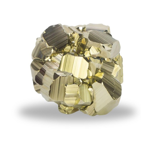 Natural Pyrite in Cubic, Octahedral, or Pyritohedron Shapes; High-Energy Iron