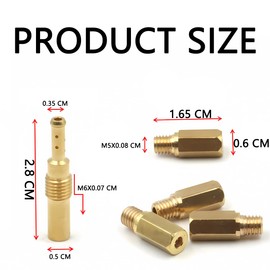 JNNJ 20 Piece Carburettor Main Nozzle Kit, Main Nozzle and Slow Pilot Nozzles, Carburettor Main Nozzle Slow Pilot Jet Kit Set, Nozzle Set for Carburettor Systems Car