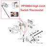 MCAMPAS PP10084 High Limit Switch Thermostat for Pitco Fryer.1/4" Thread