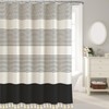 WOUVMA Extra Long Boho Shower Curtains for Bathroom with Tassels