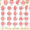 Roshtia 24 Pcs Eid Mubarak Cookie Cutter Ramadan Mubarak Plastic