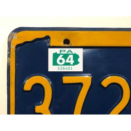 1964 Pennsylvania License Plate Registration Sticker, YOM, PA, Tag