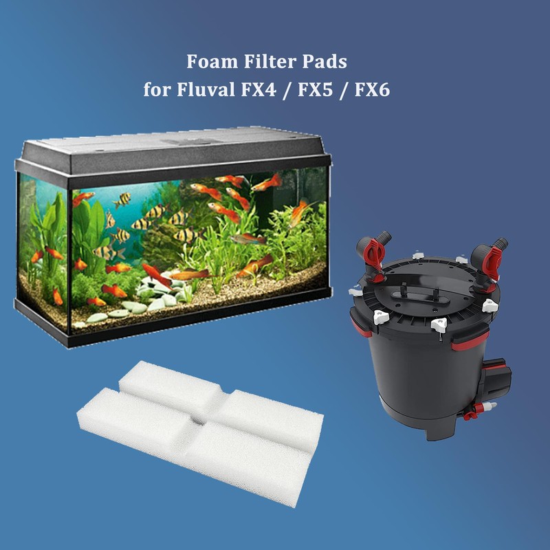 Qzbhct Foam Filter Pads for Fluval Fx4 FX5 FX6 Canister