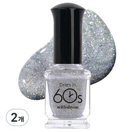 With Shan 60 Second Manicure, M124 Fairy Wing, 9ml, 2 pcs / 위드샨 60초 매니큐어, M124페어리윙, 9ml, 2개