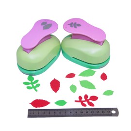 Cady Craft Punch 2-Inch Leaf Paper Punches eva Scrapbooking Punch 2pcs/Set