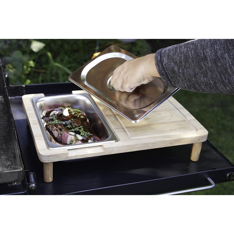 RAZOR Multipurpose Griddle Cutting Board with Covered Food Storage