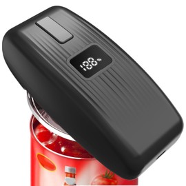 Electric Can Opener – USB Rechargeable with LED Display, Smooth Edge & Auto Stop, One-Touch Hands-Free Can Opener for Seniors & Arthritis, Works on All Can Types, Food-Safe Gift Idea