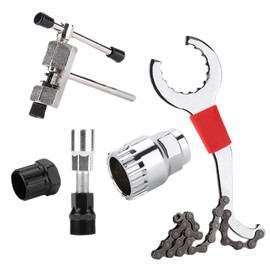 Bike Tool Kits - Integrated Road Bike Care Kit Multi-Functional - Fixed and Tail Hook Wrench Portable Maintenance Tool Set for Flat Tire