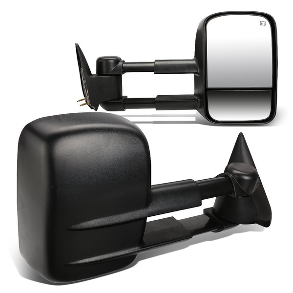 DNA Motoring TWM-001-T111-BK Pair of Powered Heated Towing Side Mirrors