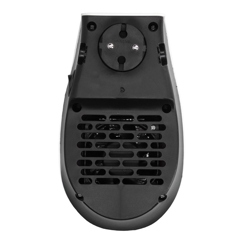 500W Black and White Mini Electric Heater Portable Wall Mounted