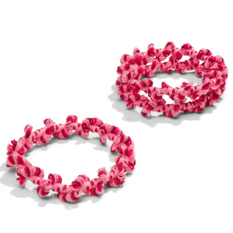 Kooshoo Crochet Hair Ties, Purple Frost
