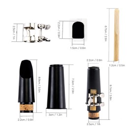 Clarinet Mouthpiece Kit, Plastic Clarinet Mouthpiece Ligature Kit Musical Instrument Accessories Clarinet Cap Accessory