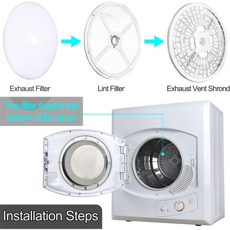 20Pcs Dryer Lint Filter Universal Compatible with Panda/Magic Chef/Sonya/Avant-Cloth Dryer