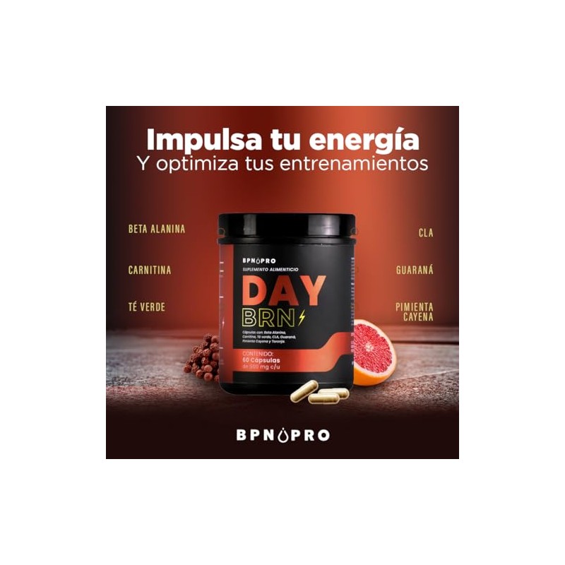 BPN PRO Termognico Natural en Cpsulas con Cafena, T Verde,