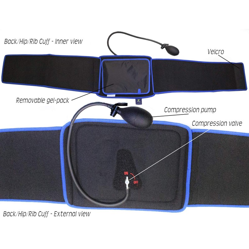 MEDiBrace Ice Cold Compression Injury Cuffs for Sports Professionals (Back)