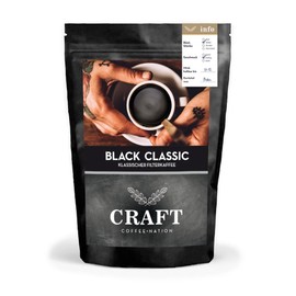 CRAFT Black Classic Manufaktur Coffee Beans 250 g | Luxury Manufactory Coffee for Fans | For Coffee Fans