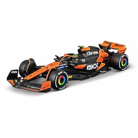 Bburago 1:43 2024 Race McLaren MCL38 with Helmet, Norris #4