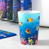 Allure Home Creation Under The Sea Fish Plastic Wastebasket Compact