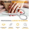 Cuticle Scissor with Curved tip, Stainless Steel Grooming Tool for
