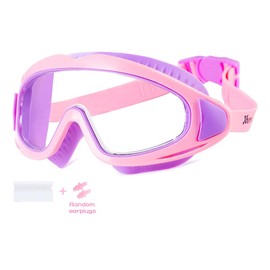TFJH E 1 Pack Swimming Goggles for Girls Swim Goggles Kids Goggles Anti-Fog Clear Vision Pink Purple