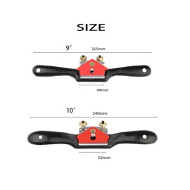 Adjustable Spokeshave Set 2pcs with 4 Metal Blades, 4-Way Wood Rasp File & Manual Planer – Perfect for Planing, Trimming, Carving, and Deburring in Woodworking