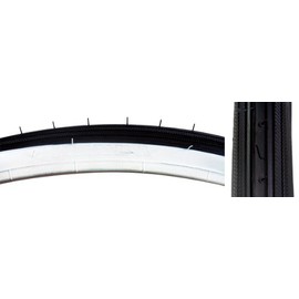 SUNLITE Road Raised Center Tires, 27 x 1/4", Black/White