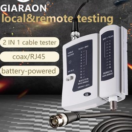 Coaxial Coax Cable Tester Portable BNC RJ45 Continuity Checker Ethernet Network Cable Tester