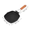 Frying Pan Outdoor Household Folding Beech Handle Energy Saving Non