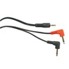 3.5mm Stereo Jack Plug To 2 x 3.5mm Right Angled