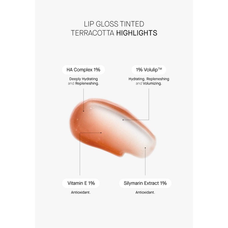 Tinted Lipgloss Terracota Moisturising Lip Balm with Colour SPF 50
