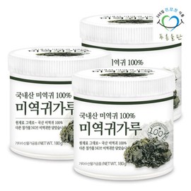 Blue Field 푸른들판 국내산 말린 미역귀 분말 가루 180g 3통 Korean Domestic Dried Sea Mustard Powder 180g 3 Pack