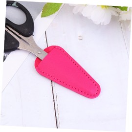 PACKOVE 6pcs Scissors Protective Sleeve Pu Cuticle Tools Cover Black Rosy and Beige for Nail Care and Beauty Safeguard Scissors and Prevent Injuries