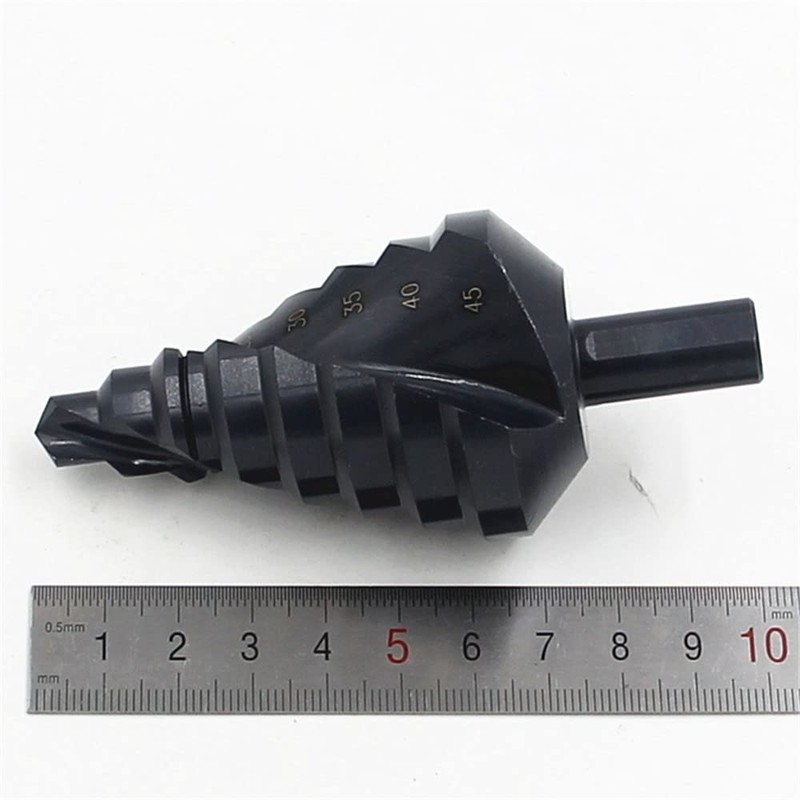 ZONADAH Spiral Nitriding Step Drill Bit Titanium Plated Multi Hole