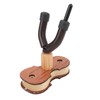 Violin Wall Mount with Bow Hook Wooden Viola Hanger Stand