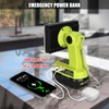 18V Light Compatible with Ryobi 18V Battery,18W 2000LM Spotlight with