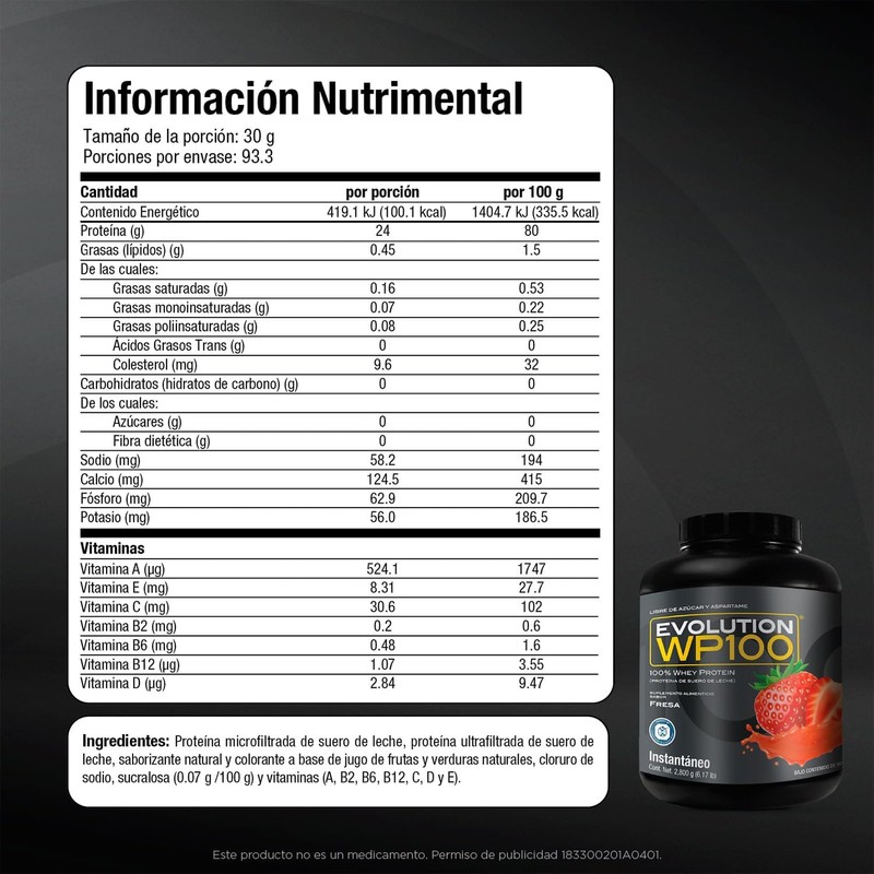 WP100 BOTE FRESA 2,800 G + CREATINA MONOHIDRATADA 500 G