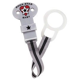 Baby Nova Rockstar Baby Pacifier Holder Heart 0 Months ~